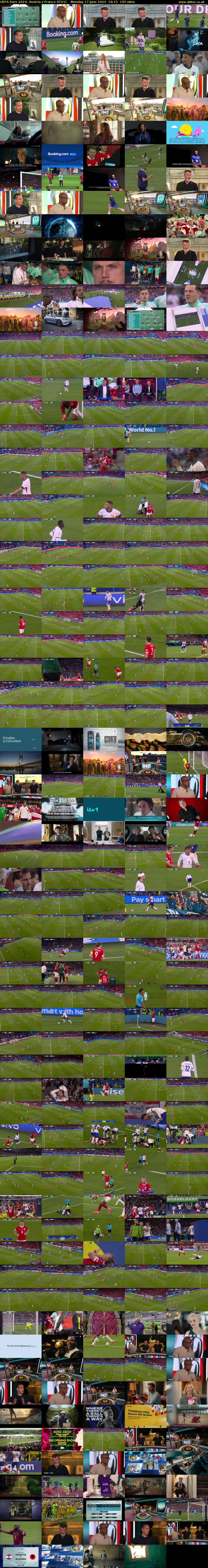 UEFA Euro 2024: Austria v France (ITV1) Monday 17 June 2024 19:15 - 22:30