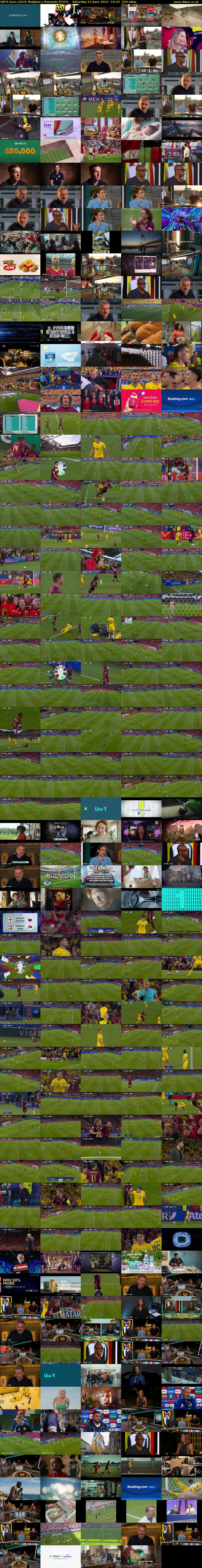 UEFA Euro 2024: Belgium v Romania (ITV1) Saturday 22 June 2024 19:10 - 22:30