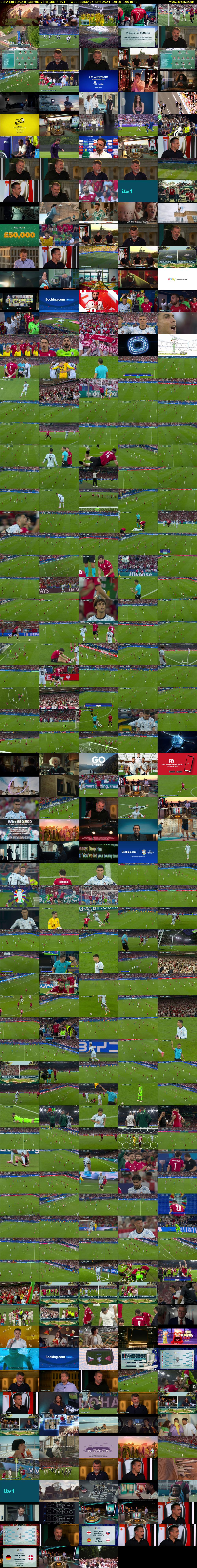 UEFA Euro 2024: Georgia v Portugal (ITV1) Wednesday 26 June 2024 19:15 - 22:30
