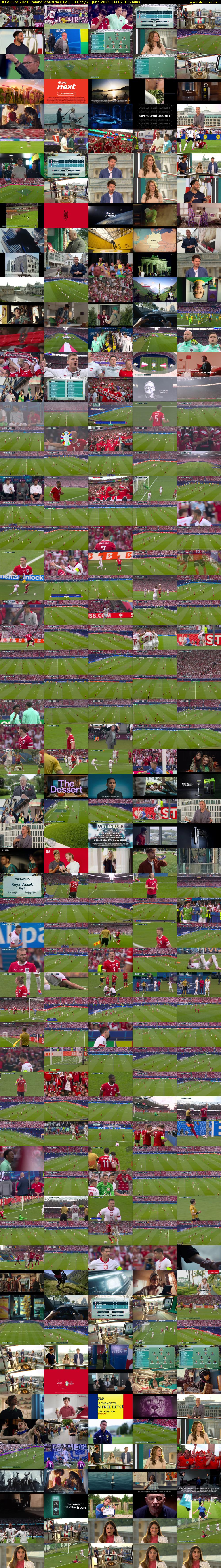 UEFA Euro 2024: Poland v Austria (ITV1) Friday 21 June 2024 16:15 - 19:30