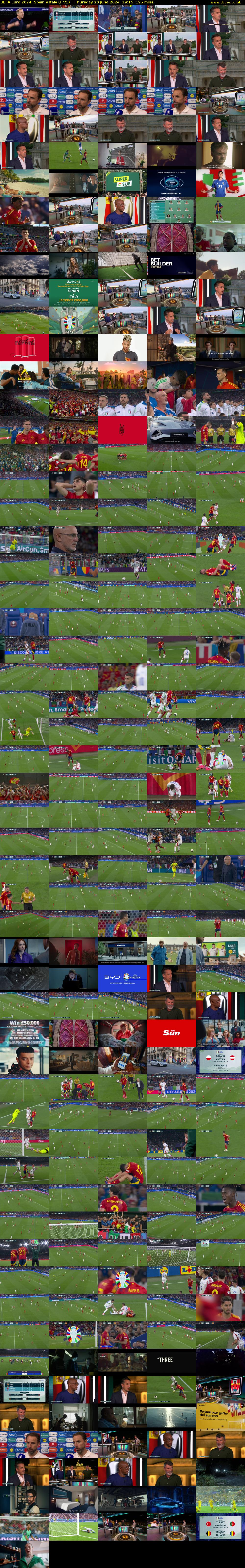UEFA Euro 2024: Spain v Italy (ITV1) Thursday 20 June 2024 19:15 - 22:30