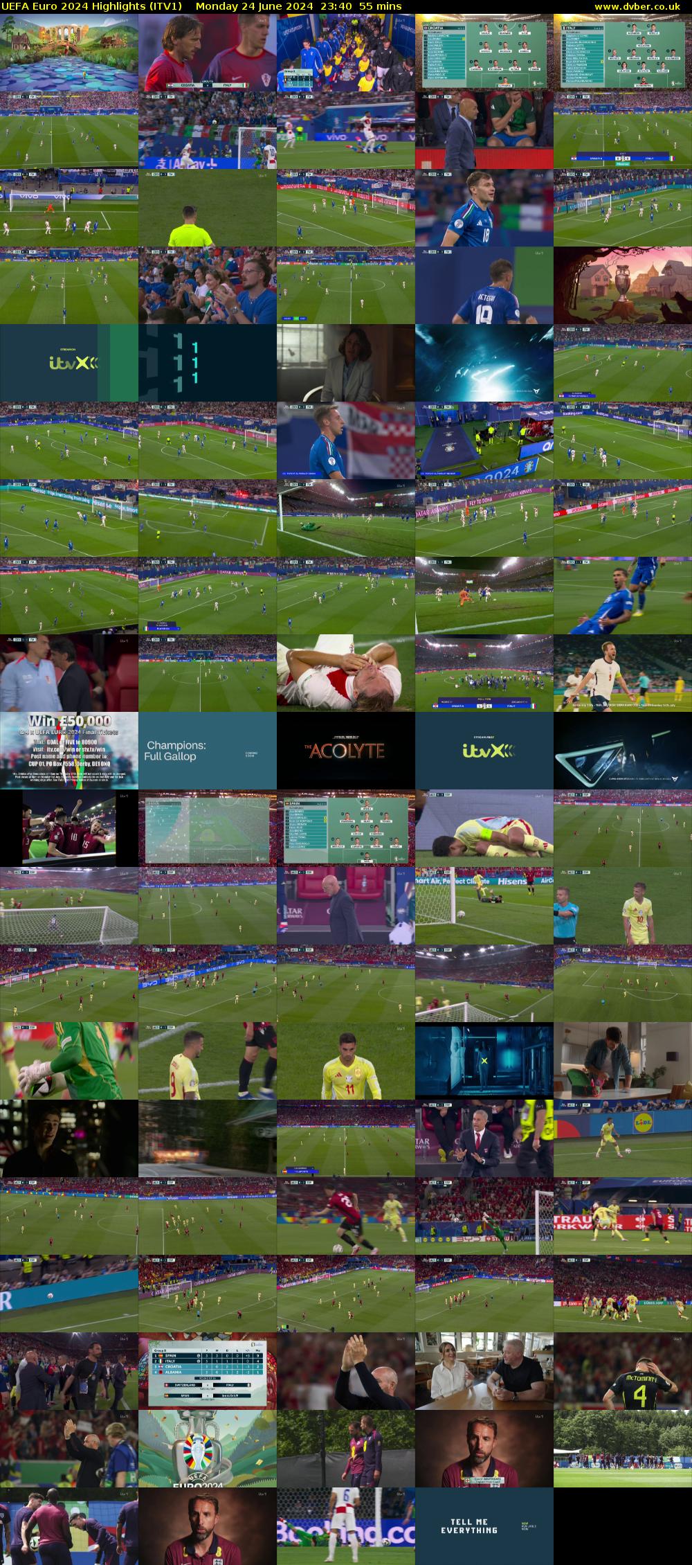 UEFA Euro 2024 Highlights (ITV1) Monday 24 June 2024 23:40 - 00:35
