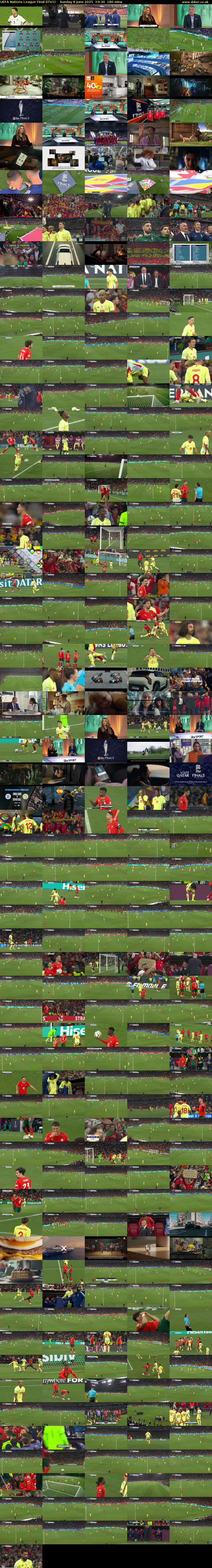 UEFA Nations League Final (ITV1) Sunday 8 June 2025 19:30 - 22:30
