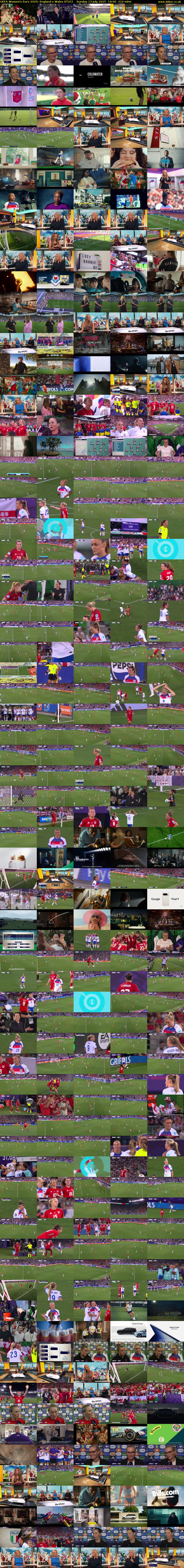 UEFA Women's Euro 2025: England v Wales (ITV1) Sunday 13 July 2025 19:00 - 22:30
