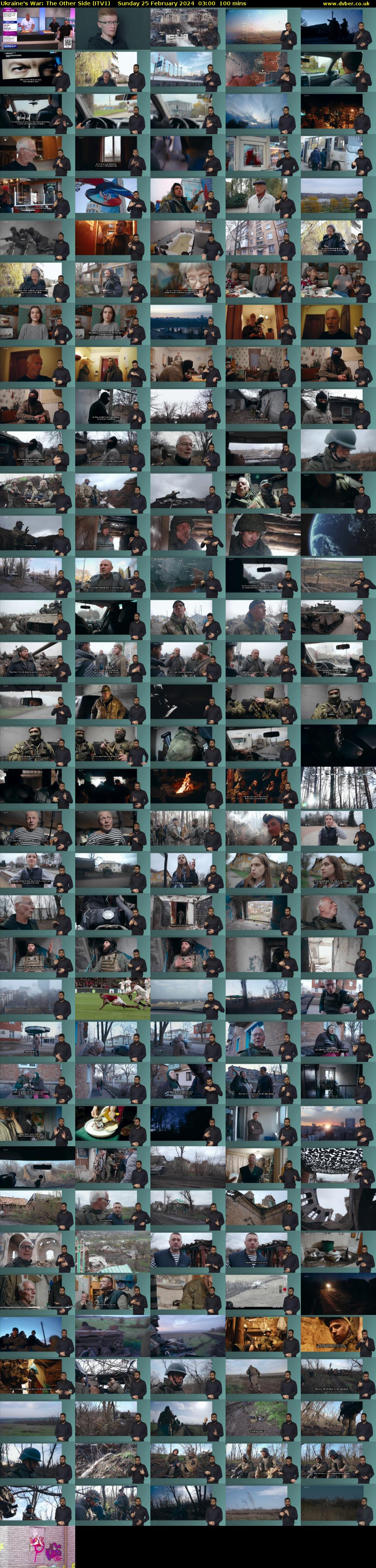 Ukraine's War: The Other Side (ITV1) Sunday 25 February 2024 03:00 - 04:40