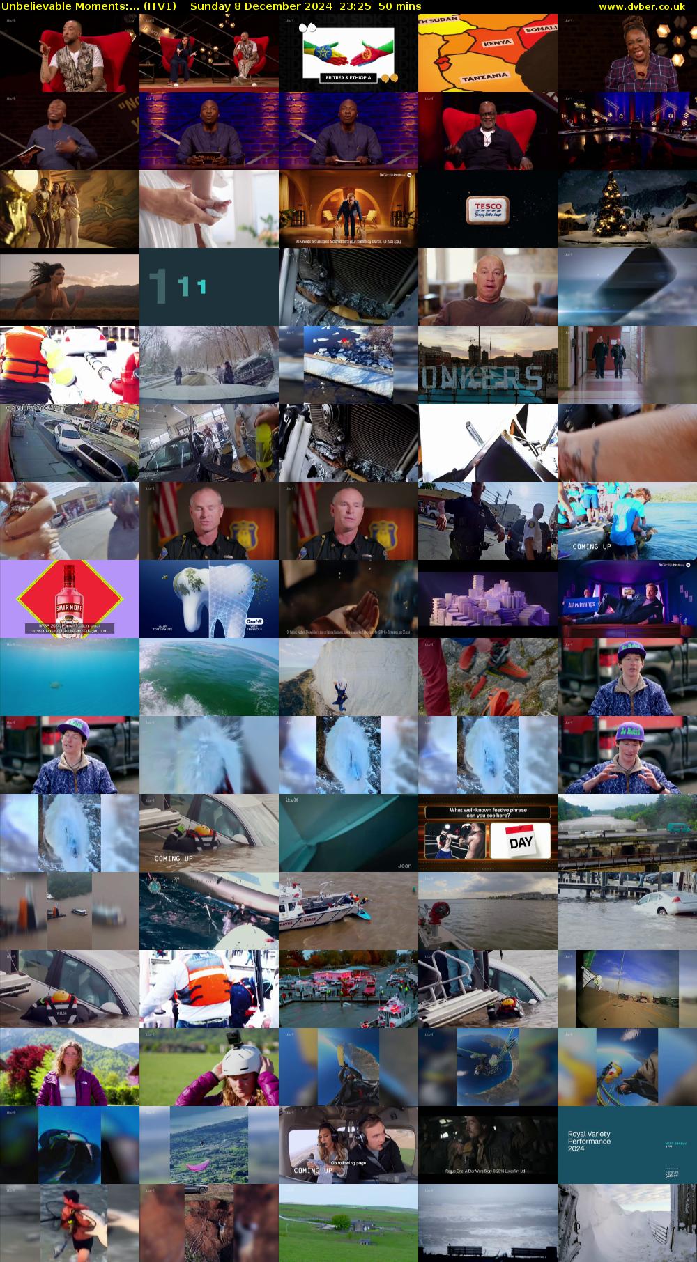 Unbelievable Moments:... (ITV1) Sunday 8 December 2024 23:25 - 00:15