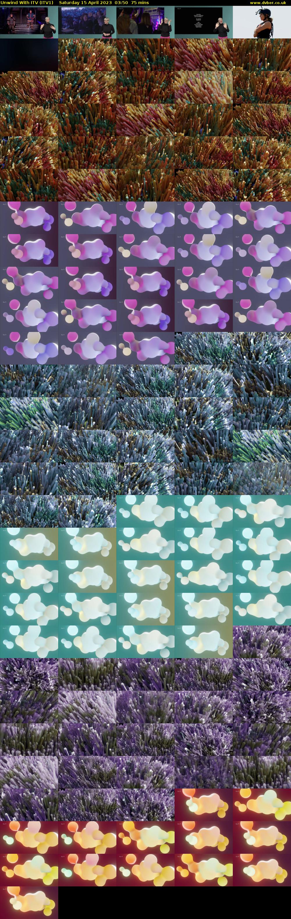 Unwind With ITV (ITV1) Saturday 15 April 2023 03:50 - 05:05