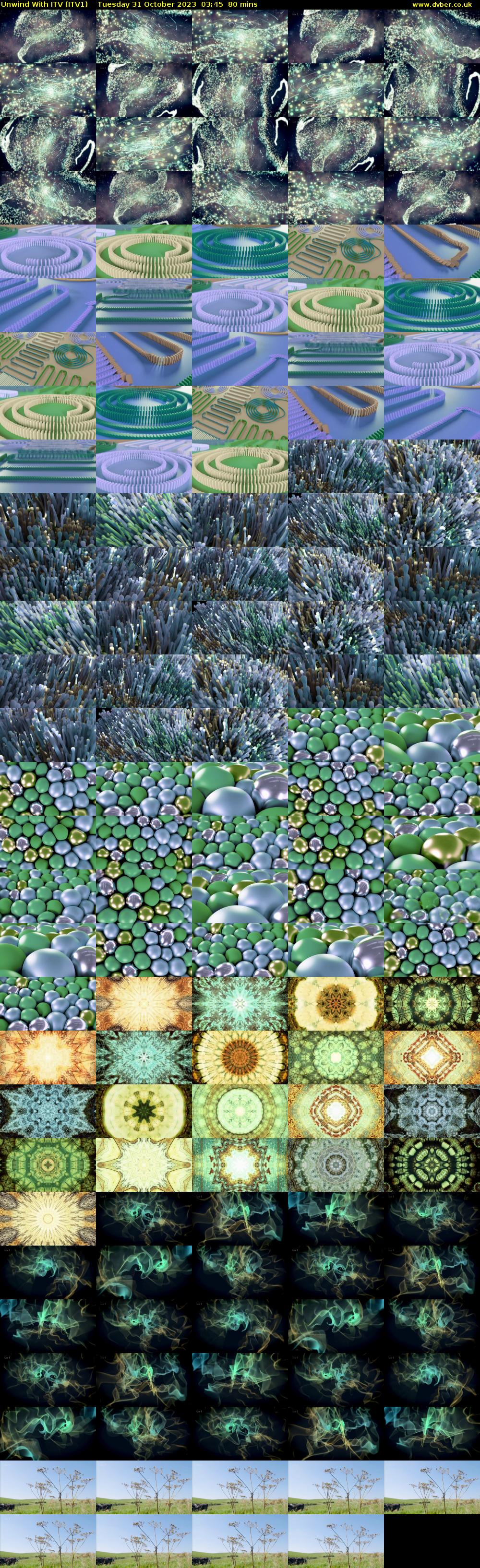 Unwind With ITV (ITV1) Tuesday 31 October 2023 03:45 - 05:05