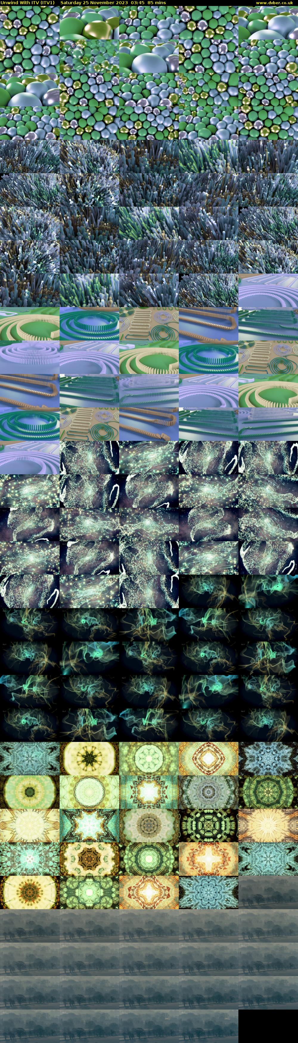 Unwind With ITV (ITV1) Saturday 25 November 2023 03:45 - 05:10