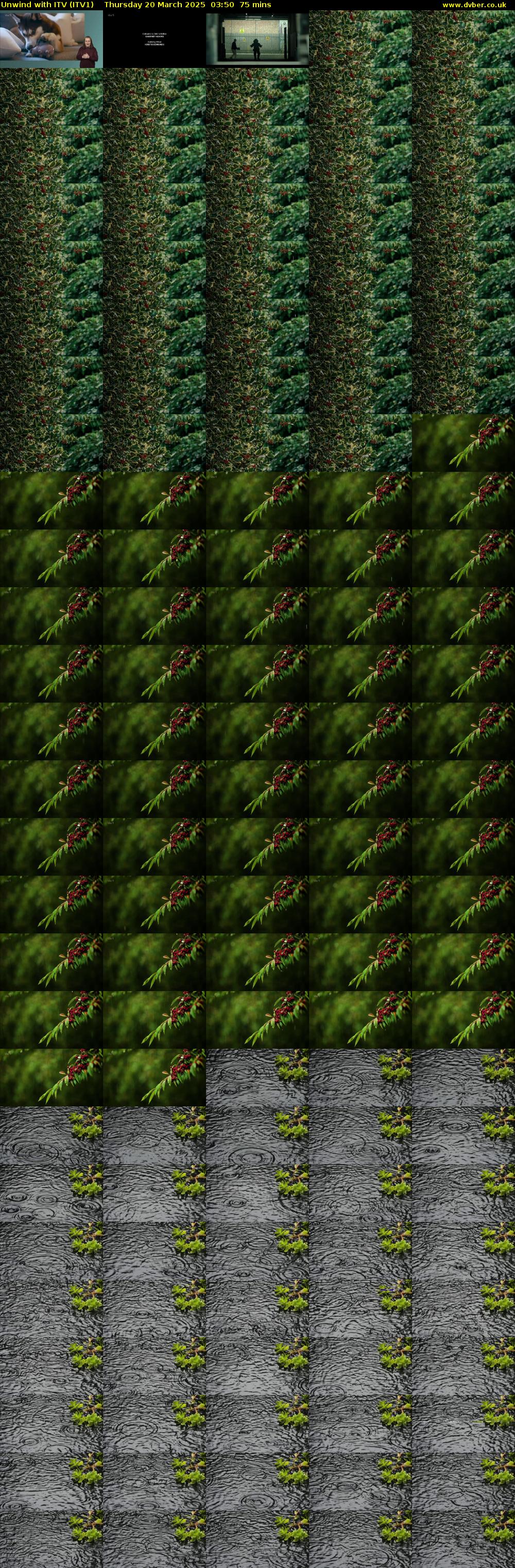 Unwind With ITV (ITV1) Thursday 20 March 2025 03:50 - 05:05