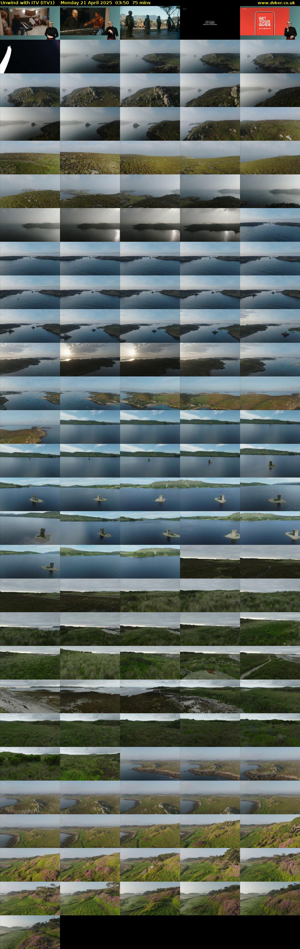 Unwind With ITV (ITV1) Monday 21 April 2025 03:50 - 05:05