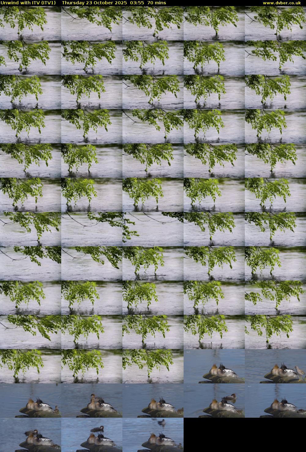 Unwind With ITV (ITV1) Thursday 23 October 2025 03:55 - 05:05