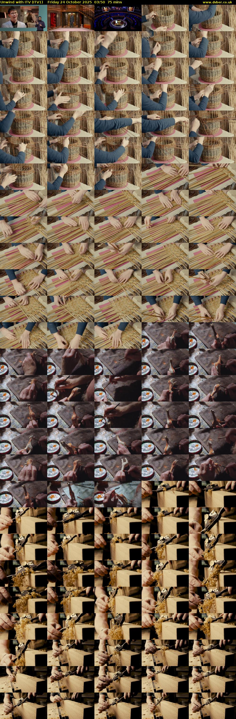 Unwind With ITV (ITV1) Friday 24 October 2025 03:50 - 05:05