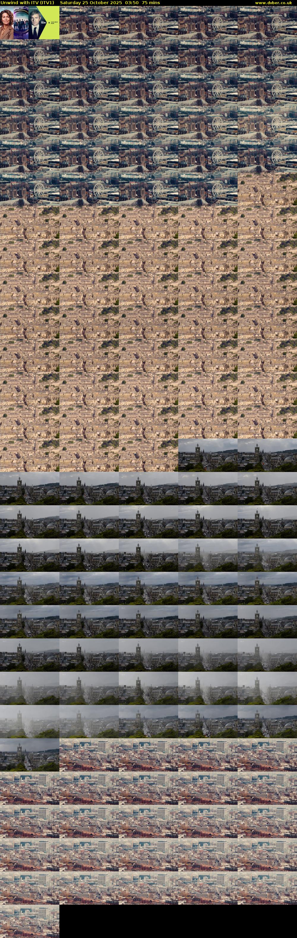 Unwind With ITV (ITV1) Saturday 25 October 2025 03:50 - 05:05