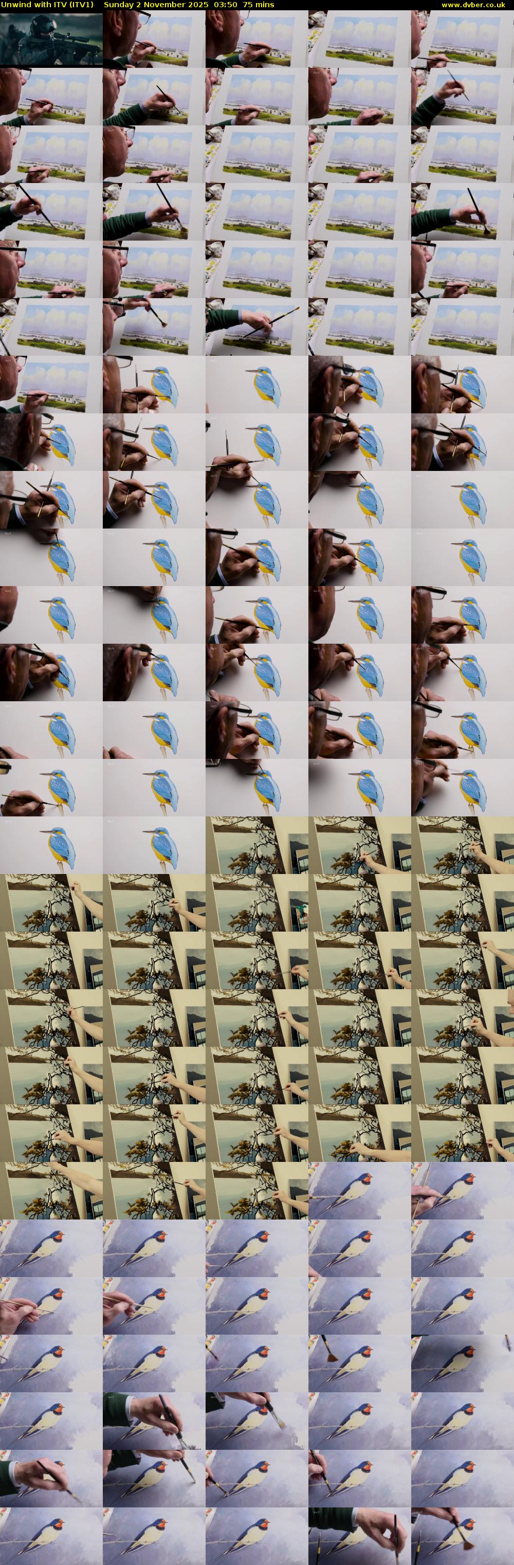 Unwind With ITV (ITV1) Sunday 2 November 2025 03:50 - 05:05