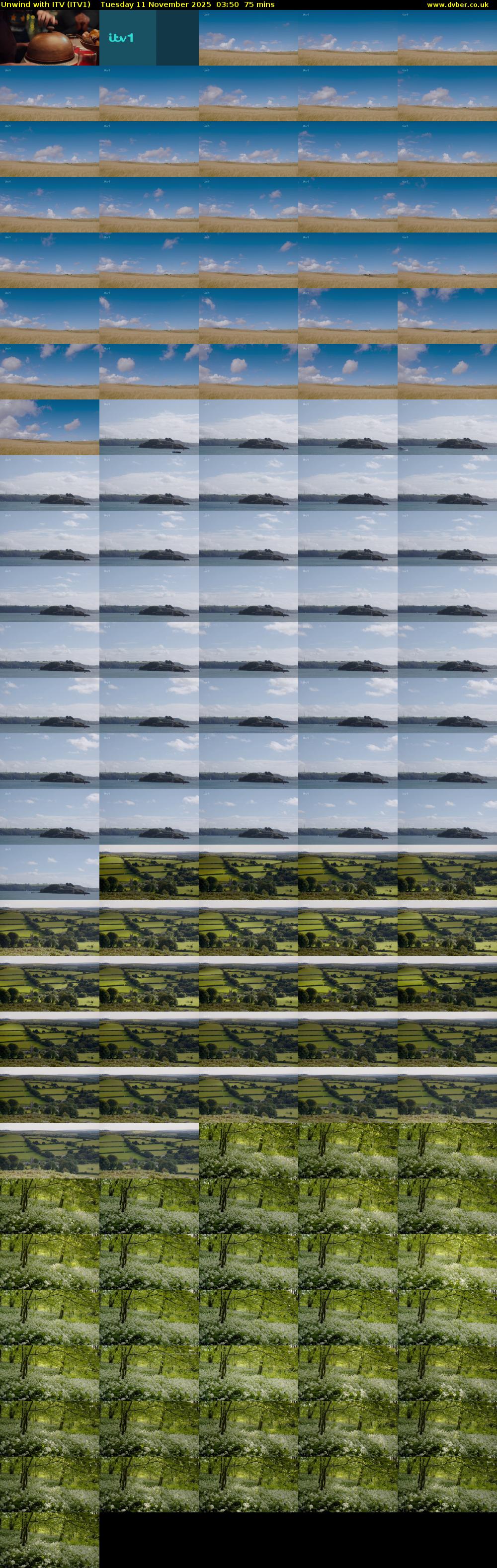 Unwind With ITV (ITV1) Tuesday 11 November 2025 03:50 - 05:05