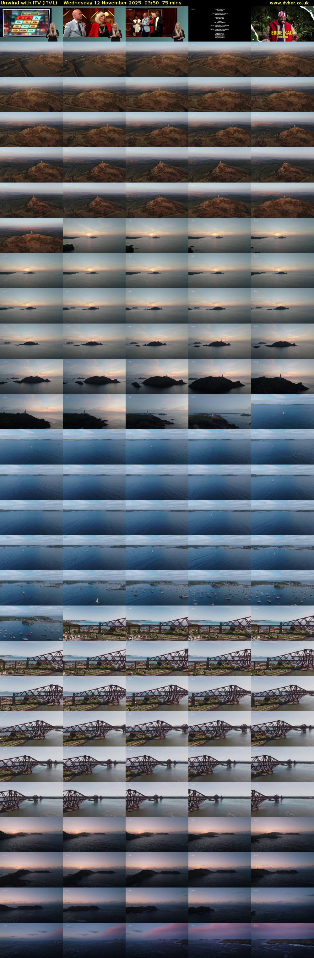 Unwind With ITV (ITV1) Wednesday 12 November 2025 03:50 - 05:05