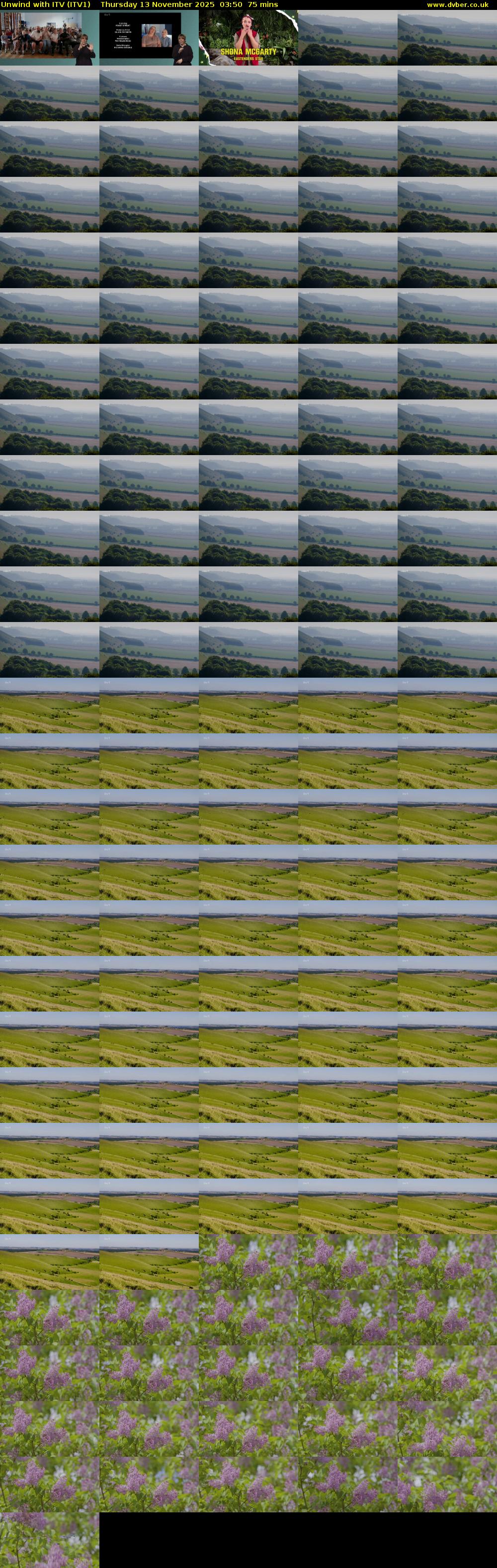 Unwind With ITV (ITV1) Thursday 13 November 2025 03:50 - 05:05