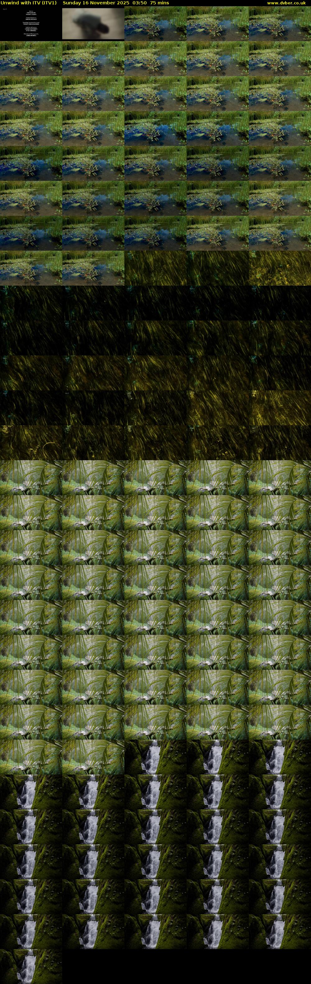 Unwind With ITV (ITV1) Sunday 16 November 2025 03:50 - 05:05