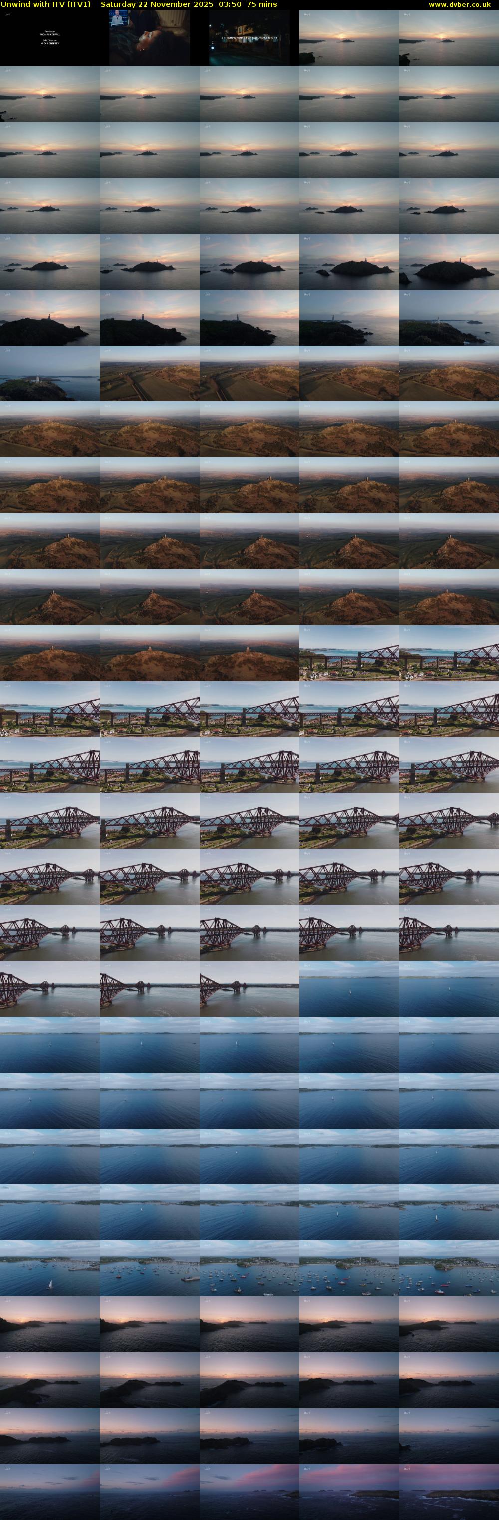Unwind With ITV (ITV1) Saturday 22 November 2025 03:50 - 05:05