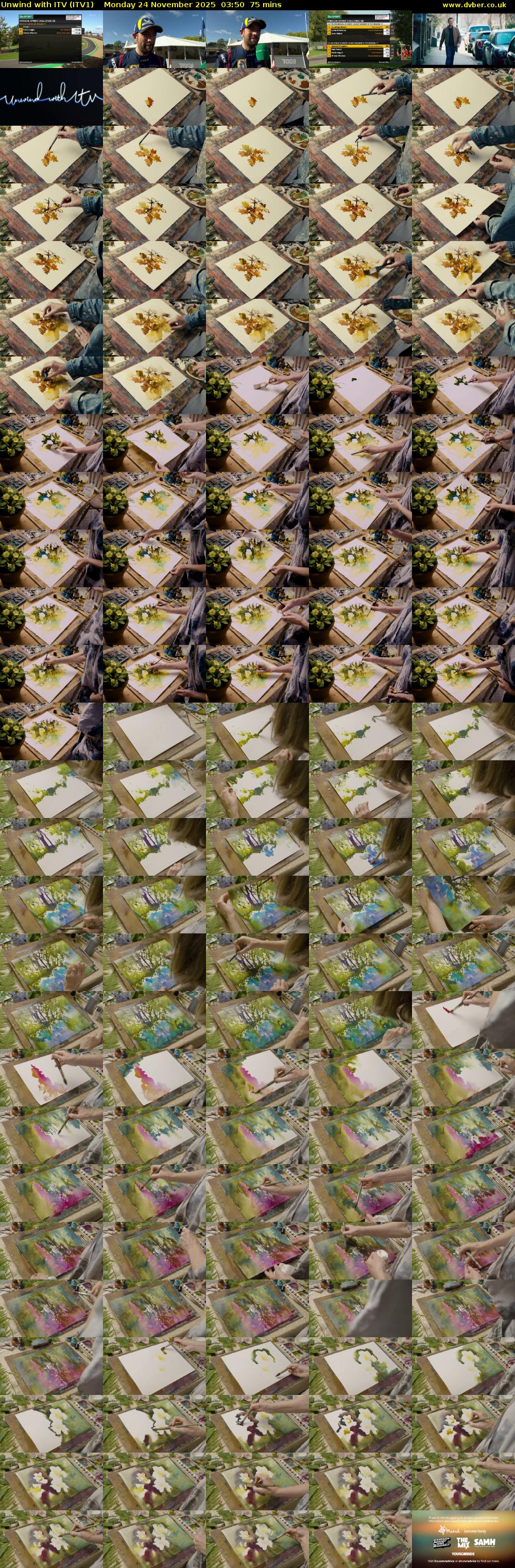 Unwind With ITV (ITV1) Monday 24 November 2025 03:50 - 05:05