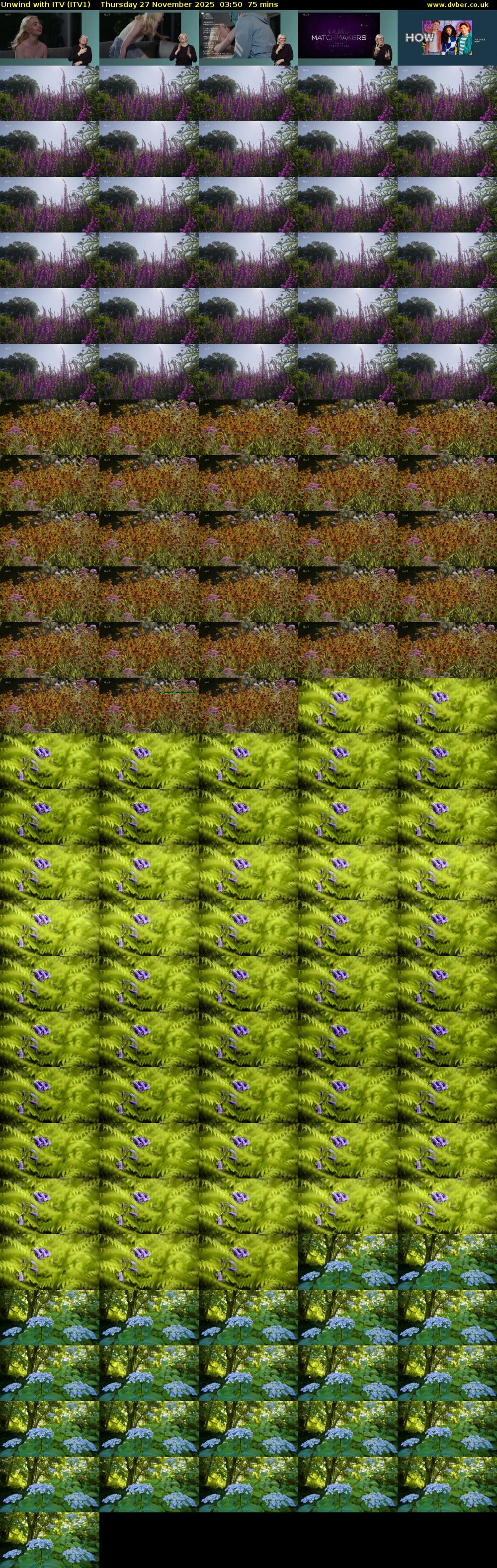 Unwind With ITV (ITV1) Thursday 27 November 2025 03:50 - 05:05
