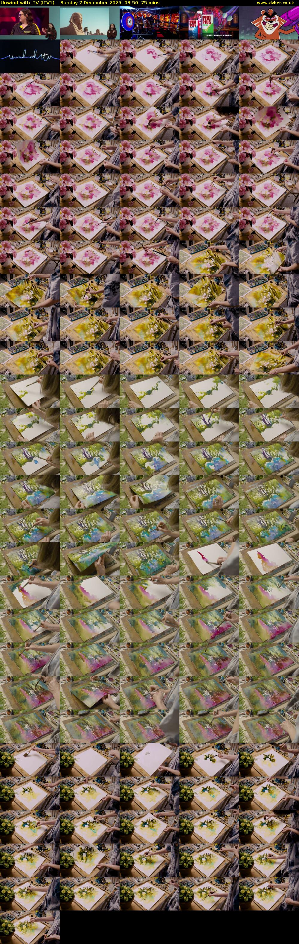 Unwind With ITV (ITV1) Sunday 7 December 2025 03:50 - 05:05