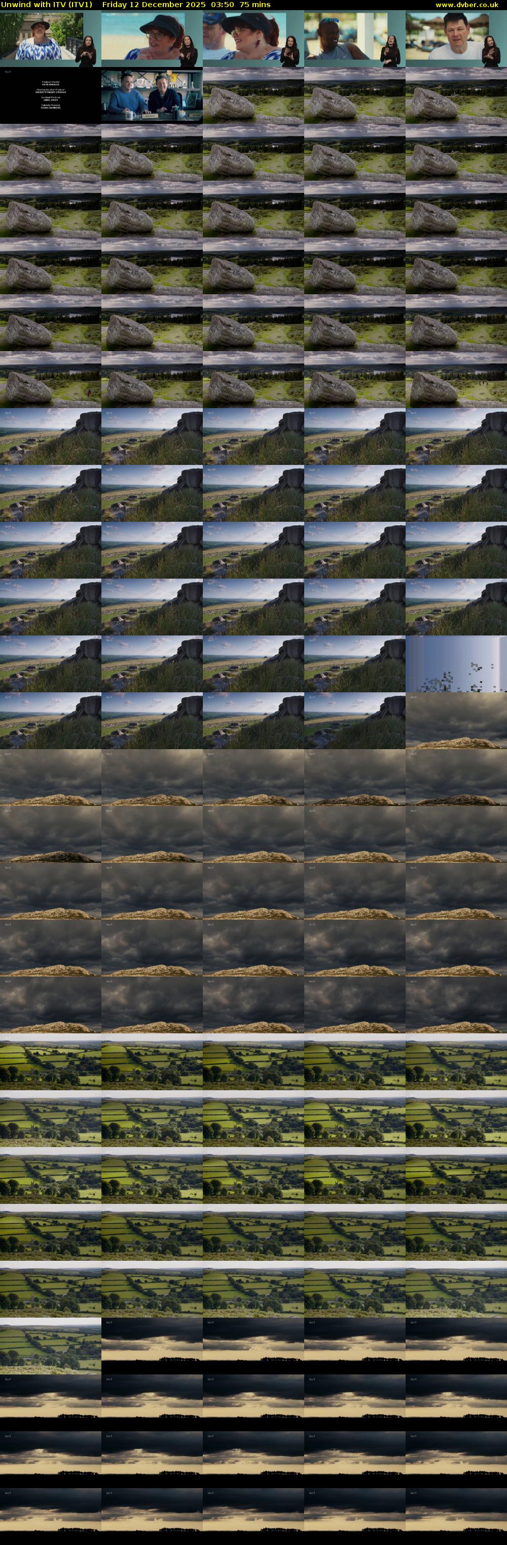 Unwind With ITV (ITV1) Friday 12 December 2025 03:50 - 05:05
