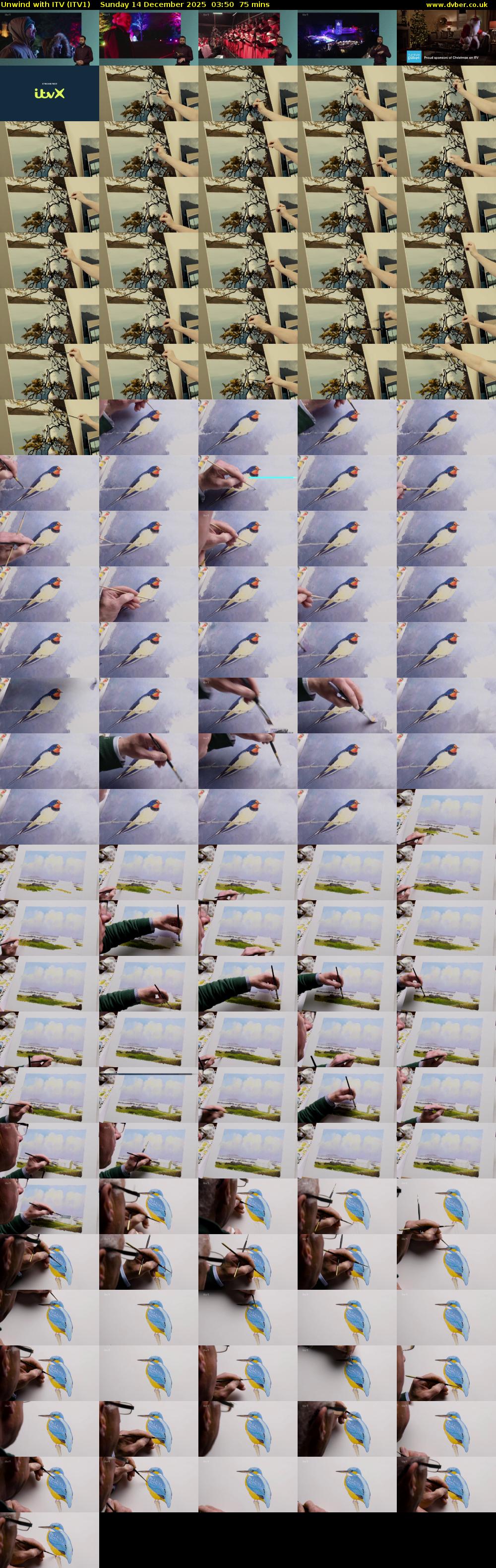 Unwind With ITV (ITV1) Sunday 14 December 2025 03:50 - 05:05