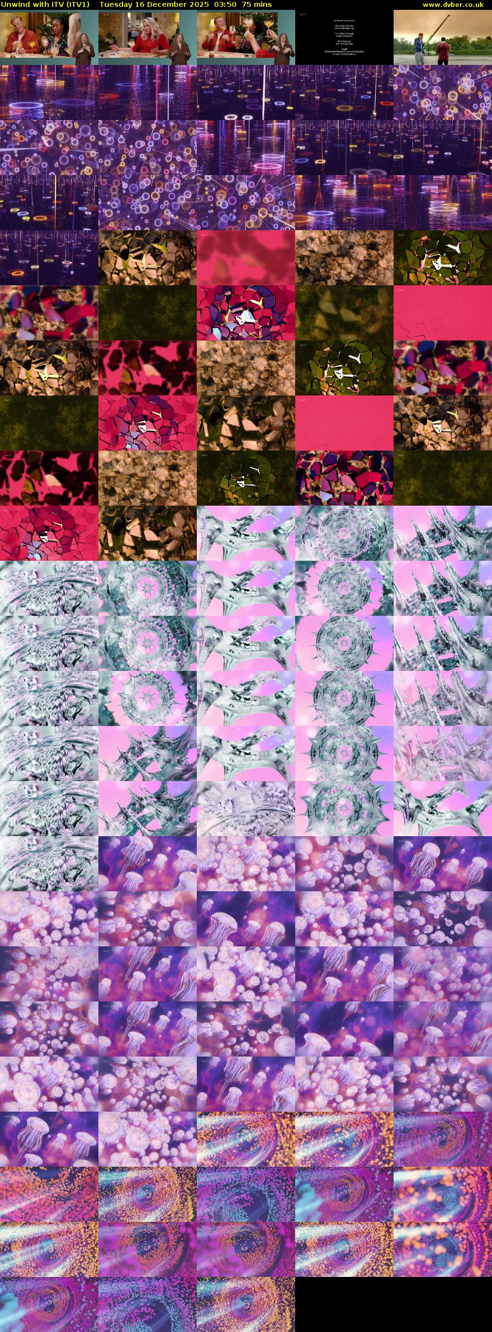 Unwind With ITV (ITV1) Tuesday 16 December 2025 03:50 - 05:05