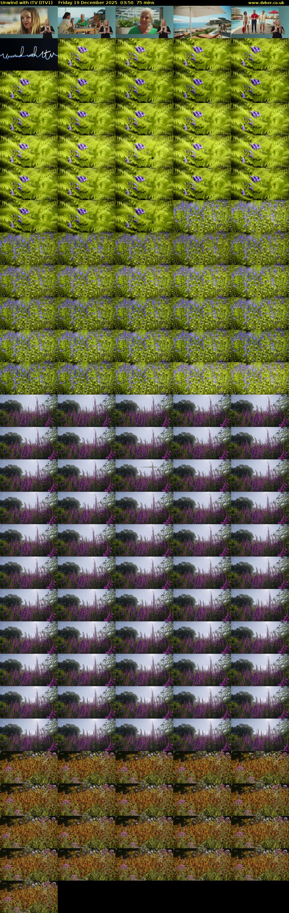 Unwind With ITV (ITV1) Friday 19 December 2025 03:50 - 05:05