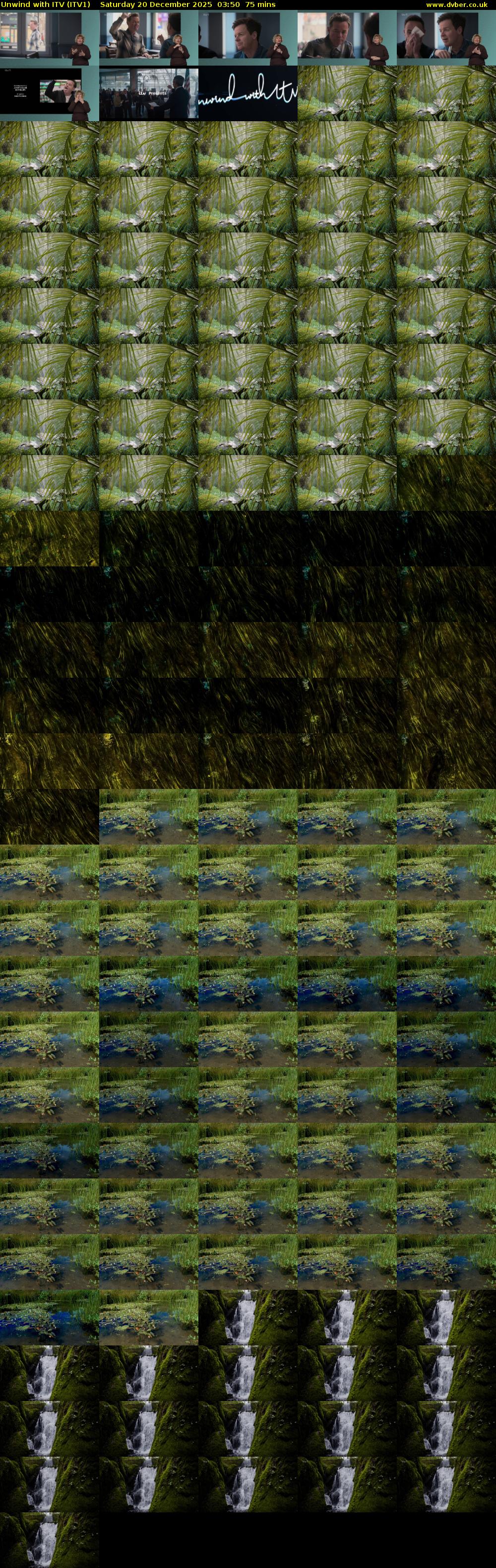 Unwind With ITV (ITV1) Saturday 20 December 2025 03:50 - 05:05