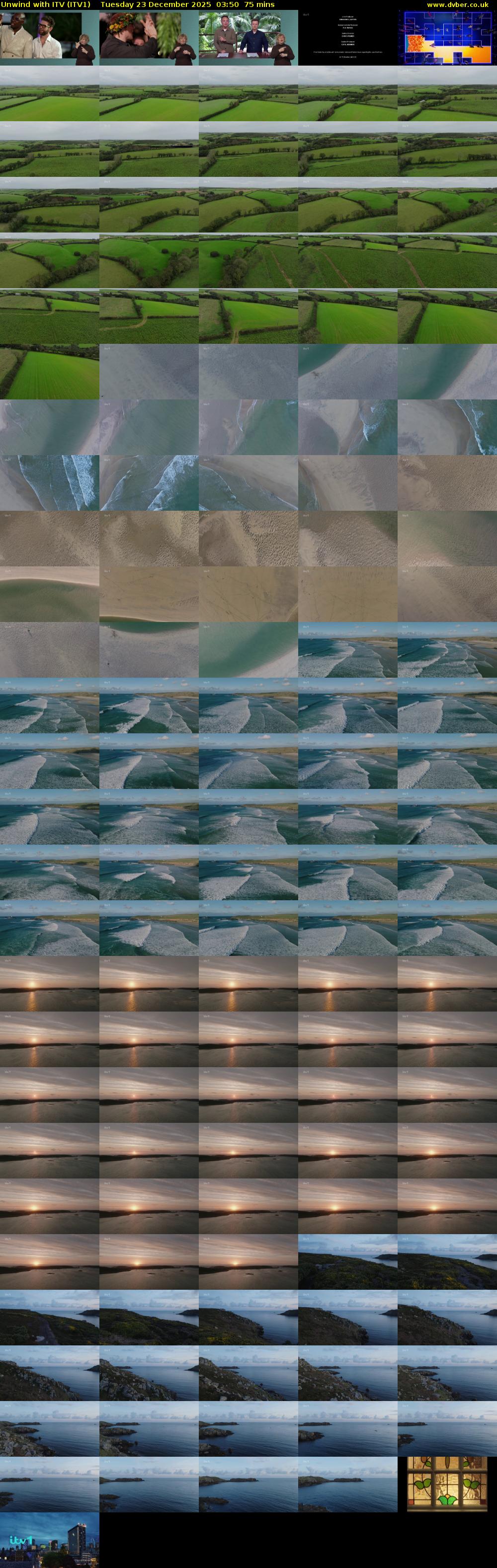 Unwind With ITV (ITV1) Tuesday 23 December 2025 03:50 - 05:05