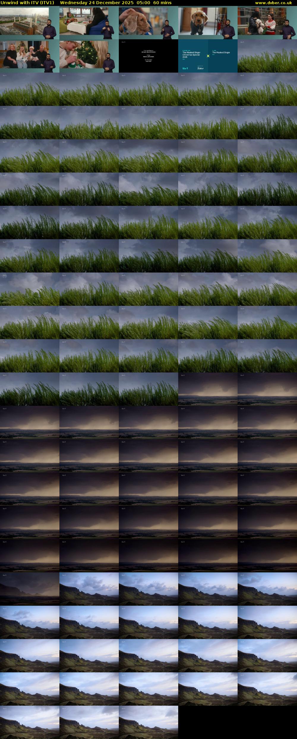 Unwind With ITV (ITV1) Wednesday 24 December 2025 05:00 - 06:00