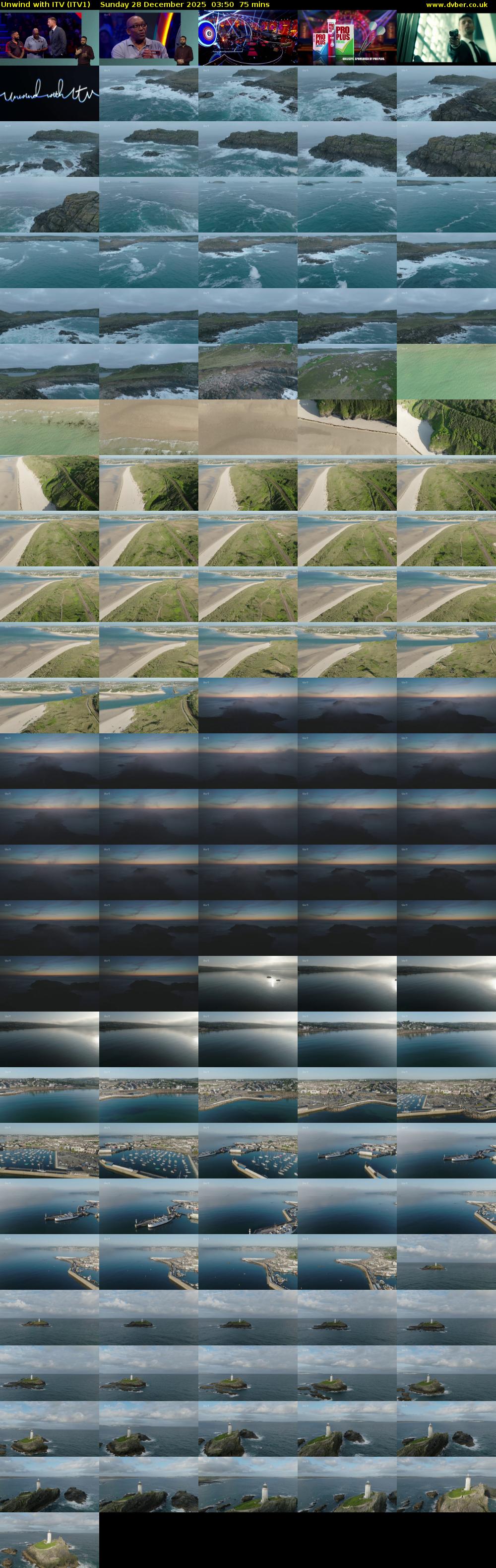 Unwind With ITV (ITV1) Sunday 28 December 2025 03:50 - 05:05