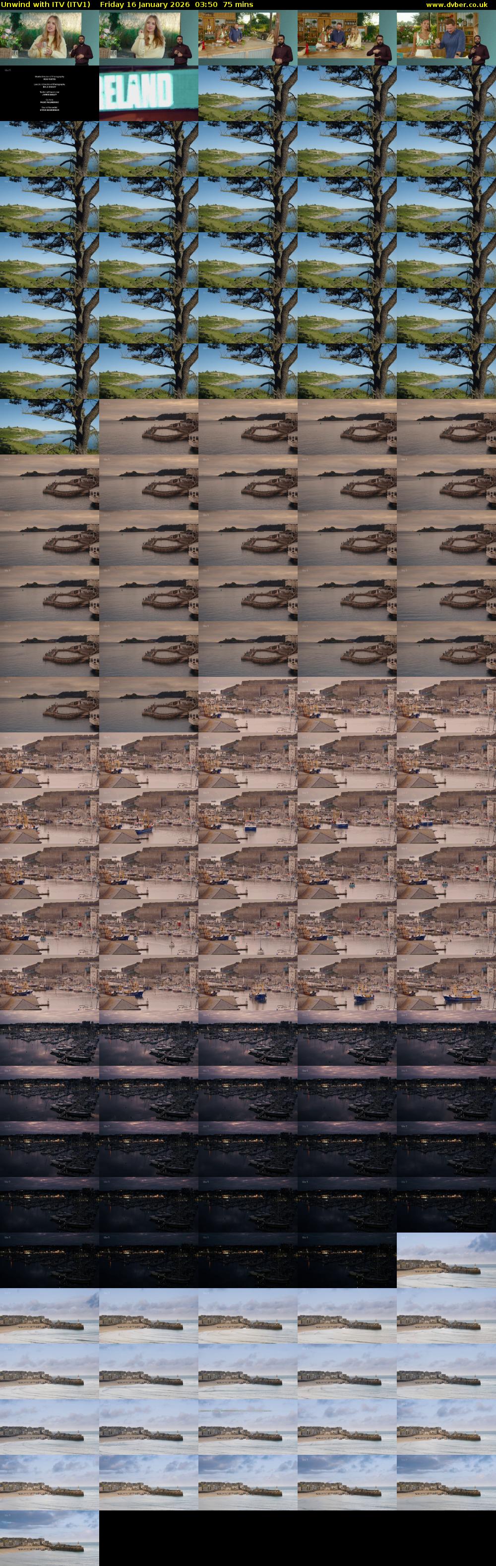 Unwind With ITV (ITV1) Friday 16 January 2026 03:50 - 05:05