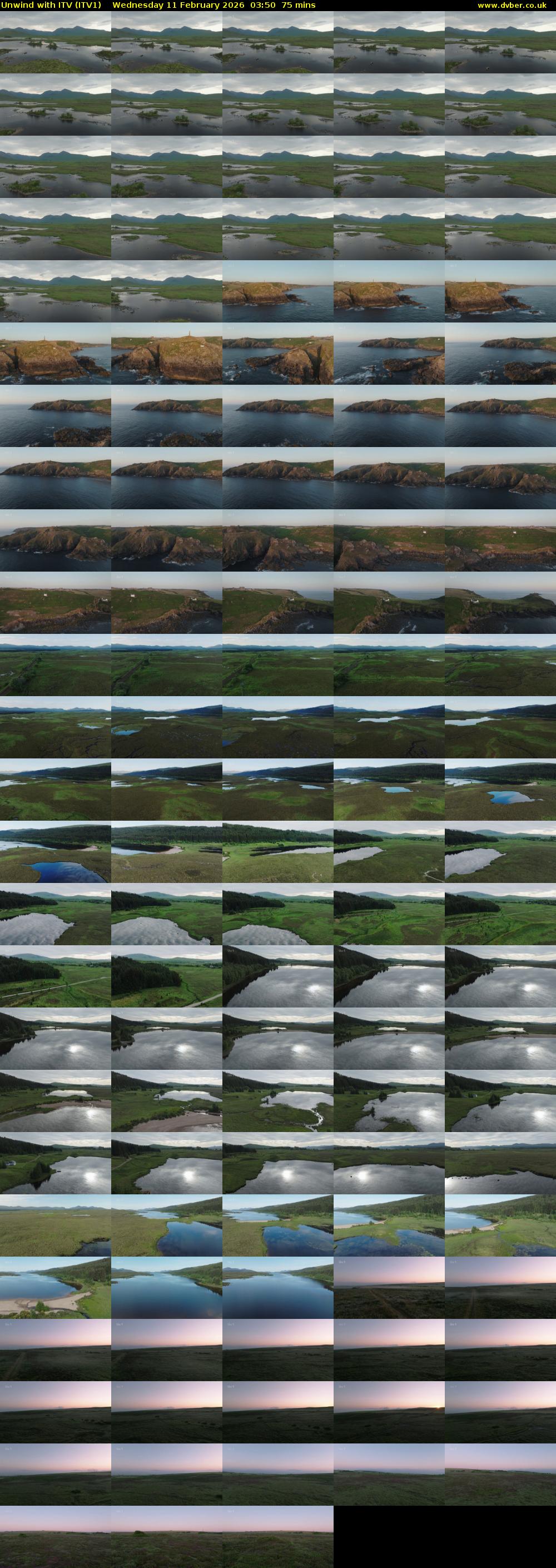 Unwind With ITV (ITV1) Wednesday 11 February 2026 03:50 - 05:05