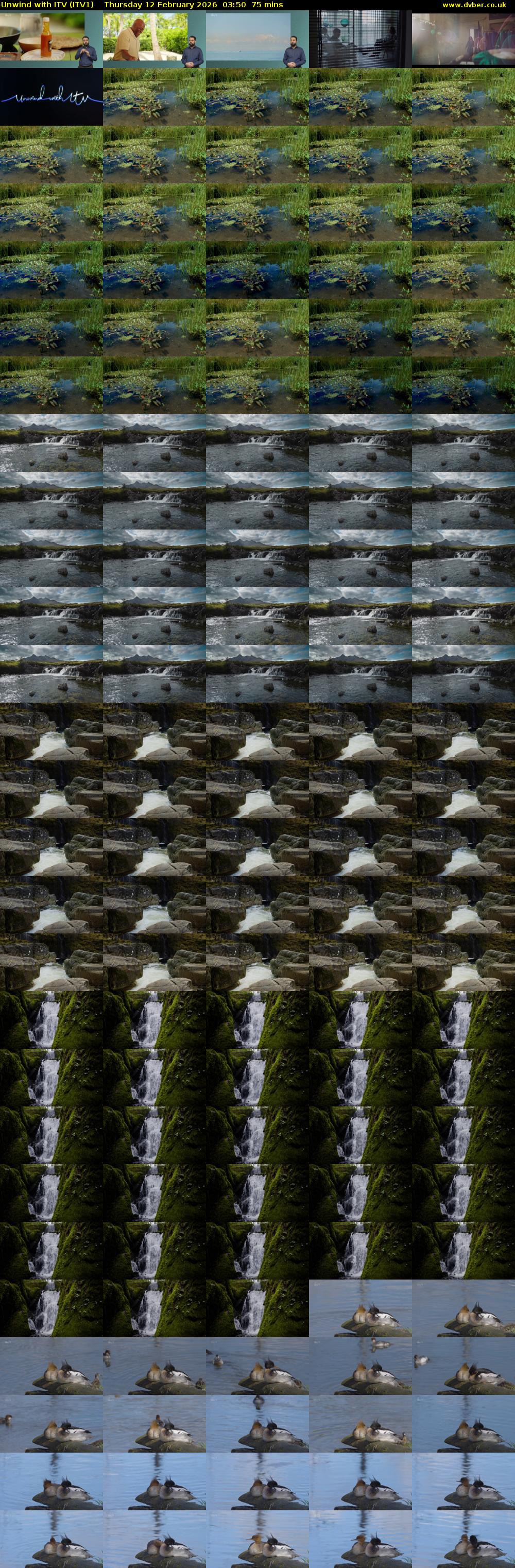 Unwind With ITV (ITV1) Thursday 12 February 2026 03:50 - 05:05