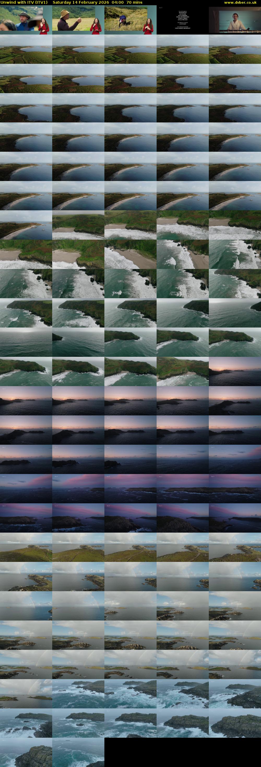 Unwind With ITV (ITV1) Saturday 14 February 2026 04:00 - 05:10