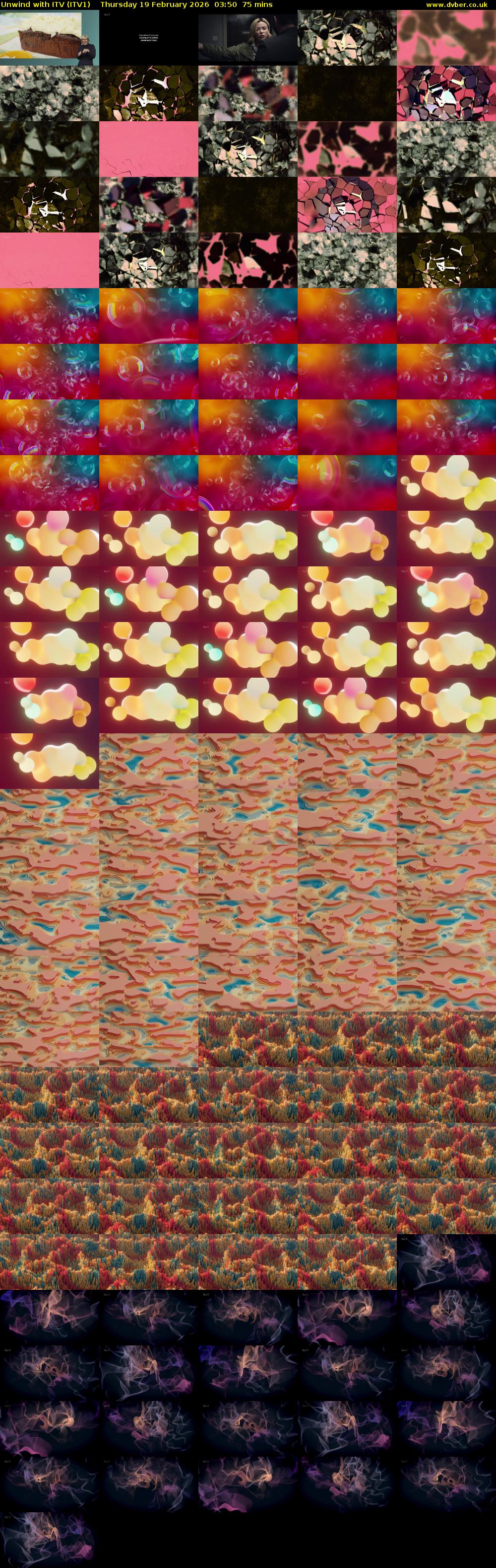 Unwind With ITV (ITV1) Thursday 19 February 2026 03:50 - 05:05