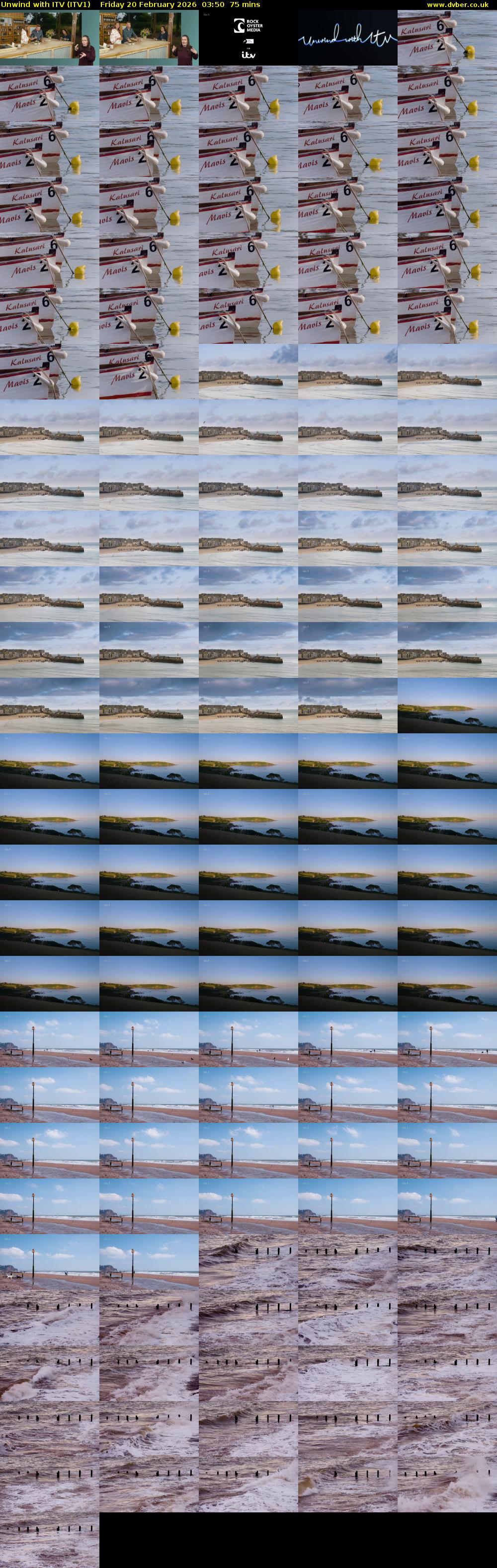 Unwind With ITV (ITV1) Friday 20 February 2026 03:50 - 05:05