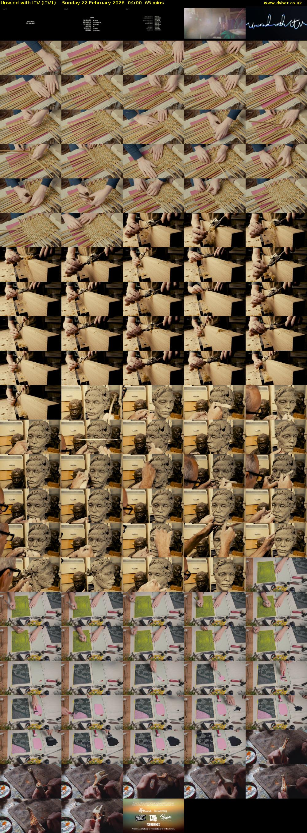 Unwind With ITV (ITV1) Sunday 22 February 2026 04:00 - 05:05