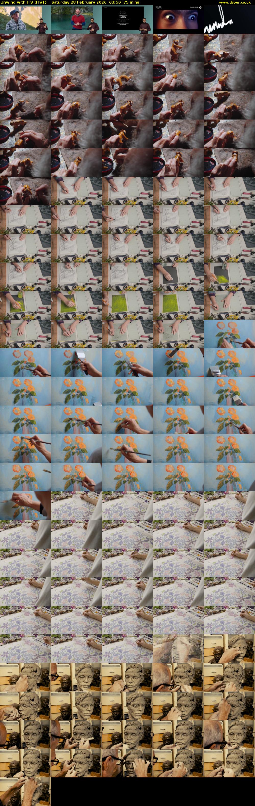 Unwind With ITV (ITV1) Saturday 28 February 2026 03:50 - 05:05