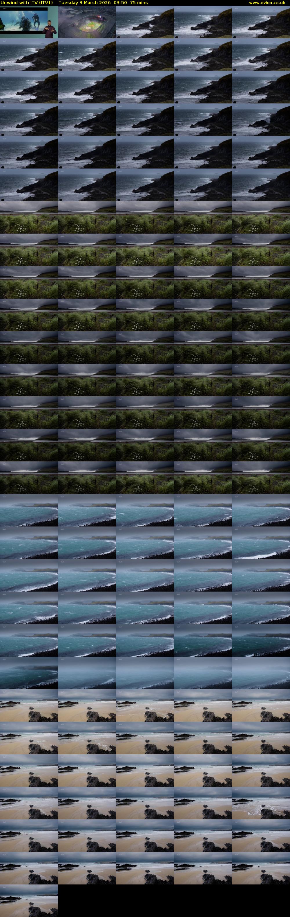 Unwind With ITV (ITV1) Tuesday 3 March 2026 03:50 - 05:05