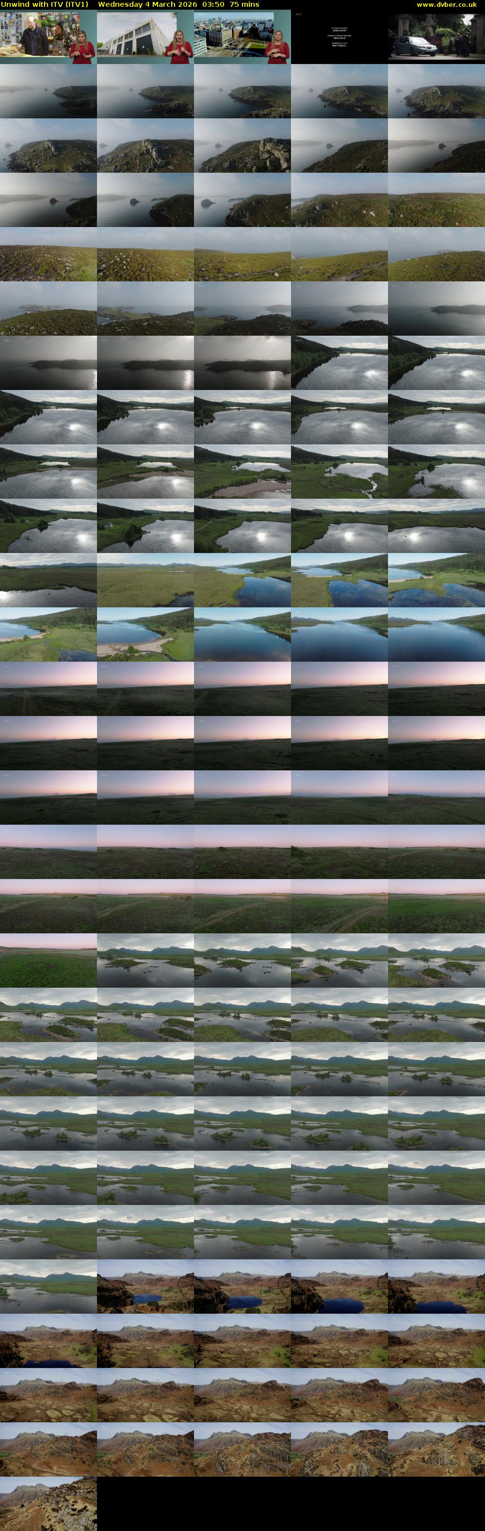 Unwind With ITV (ITV1) Wednesday 4 March 2026 03:50 - 05:05