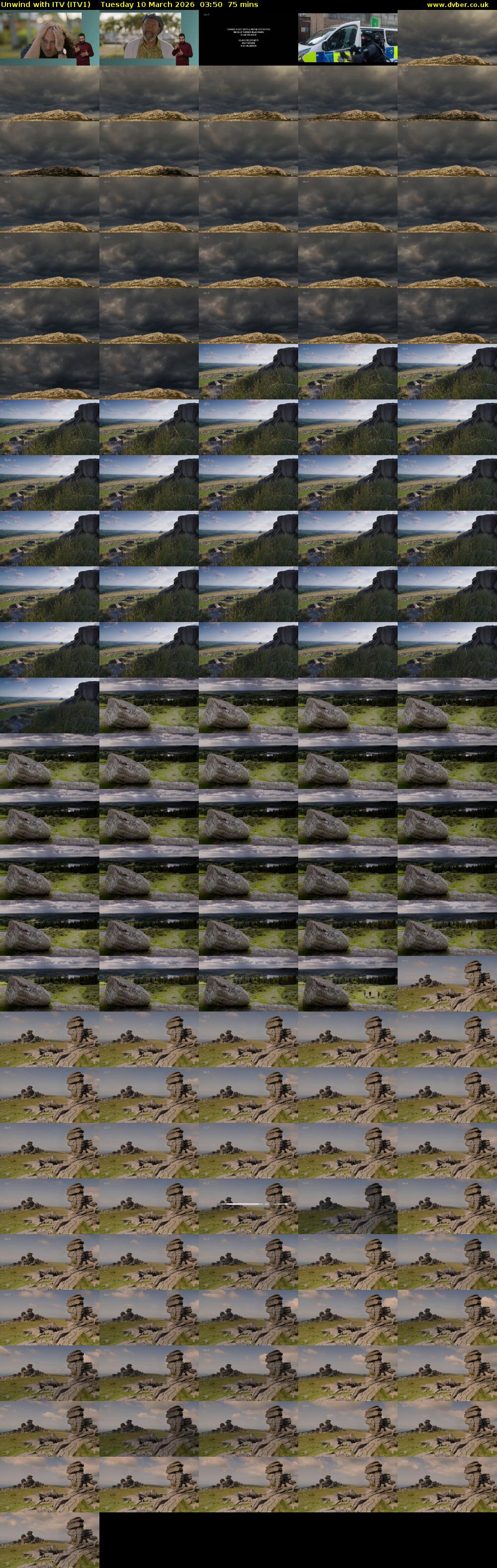 Unwind With ITV (ITV1) Tuesday 10 March 2026 03:50 - 05:05