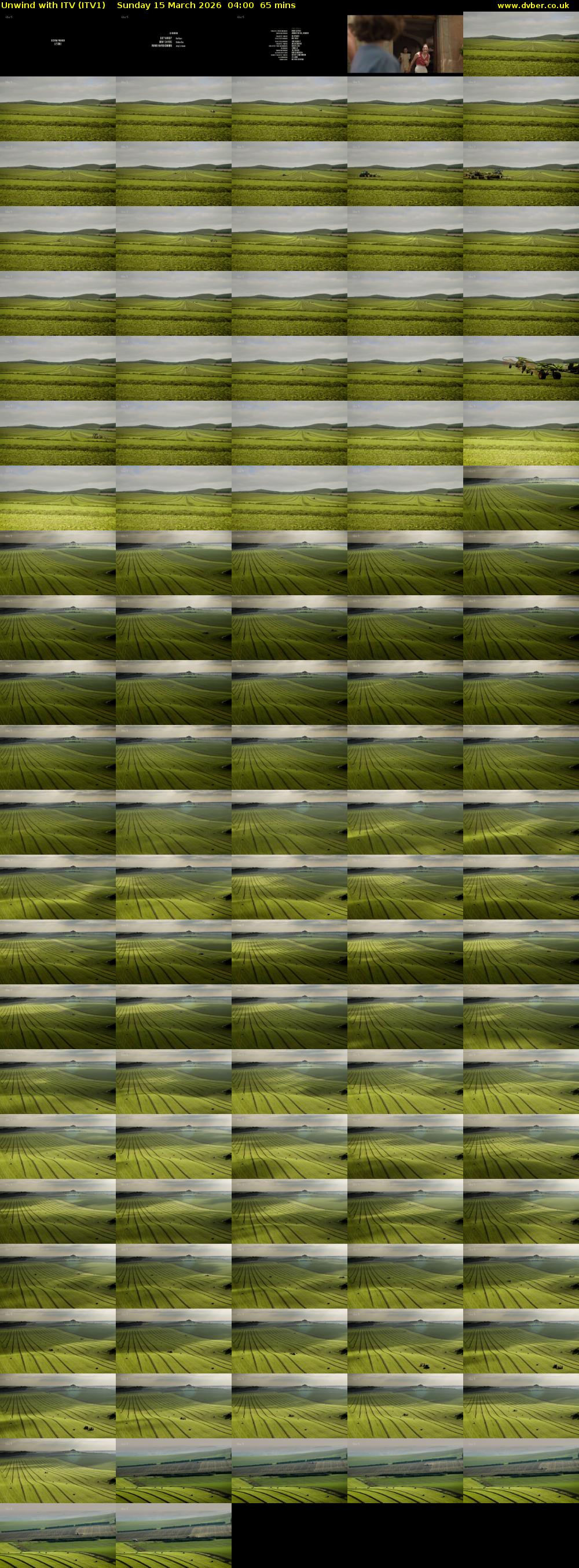 Unwind With ITV (ITV1) Sunday 15 March 2026 04:00 - 05:05