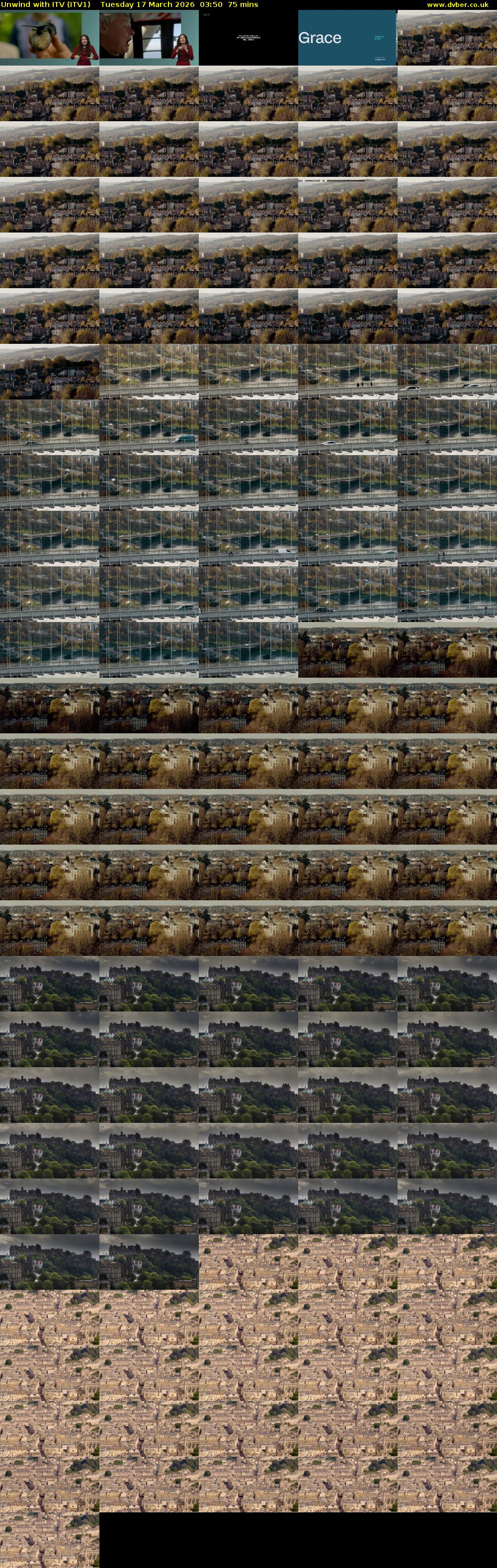 Unwind With ITV (ITV1) Tuesday 17 March 2026 03:50 - 05:05