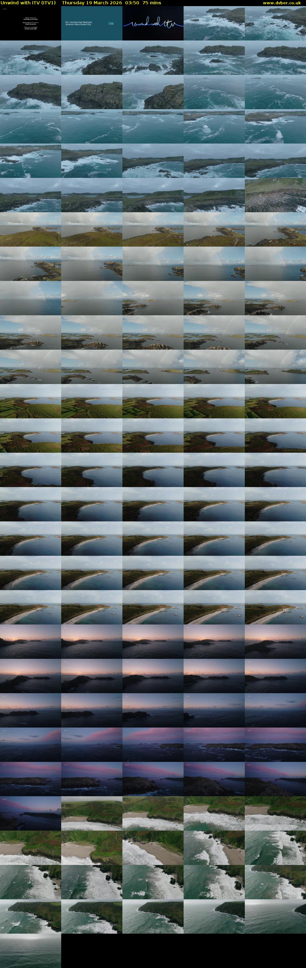 Unwind With ITV (ITV1) Thursday 19 March 2026 03:50 - 05:05