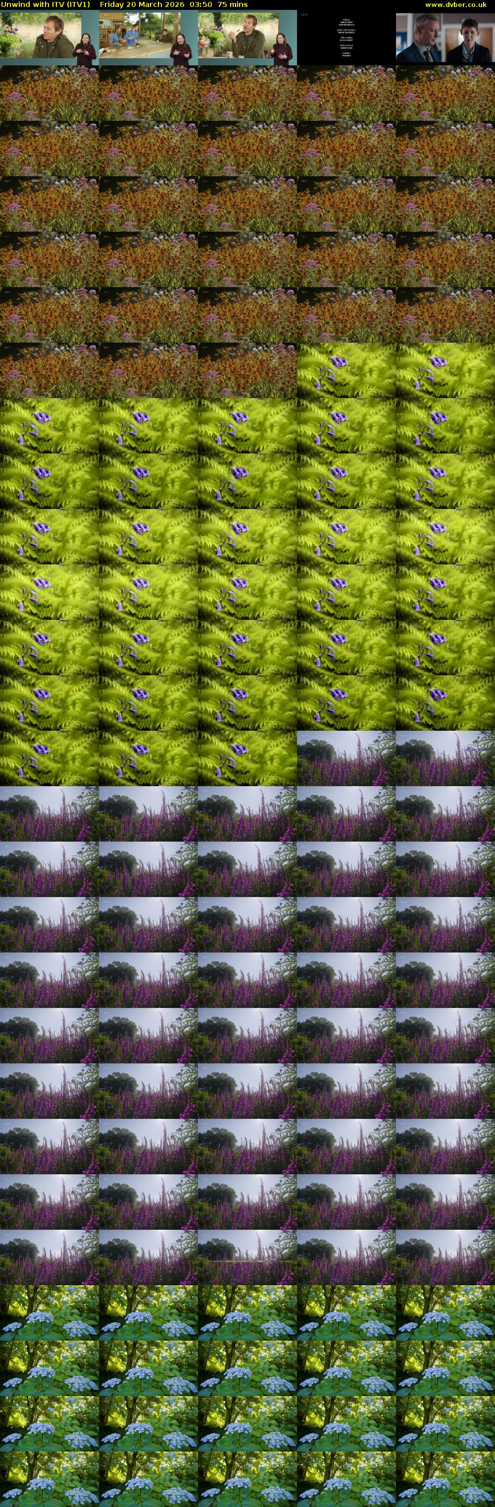 Unwind With ITV (ITV1) Friday 20 March 2026 03:50 - 05:05